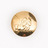 Luxe Gouden Metalen Knoop met Ruitermotief 16x16 mm Knopen KNP00132